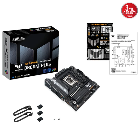 ASUS TUF GAMING B860M-PLUS 1851 SOKET DDR5 DP HDMI MATX ANAKART - 8