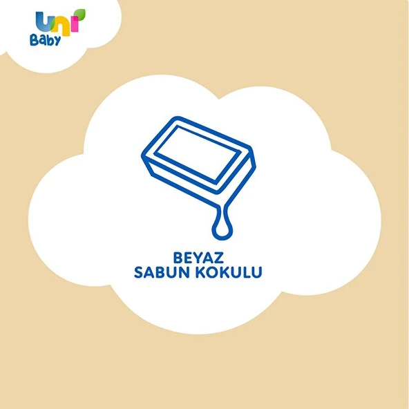 Uni Baby Pure Comfort Beyaz Sabun Kokulu Islak Mendil 90 Yaprak - 2