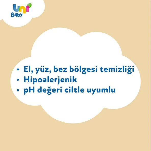 Uni Baby Pure Comfort Beyaz Sabun Kokulu Islak Mendil 90 Yaprak - 3