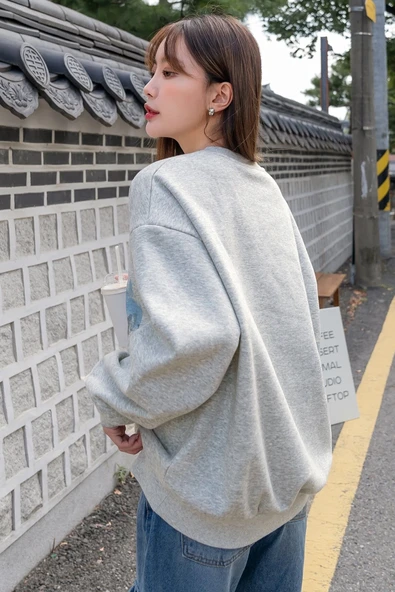 Destiny Baskılı Oversize Sweatshirt - Resim 2