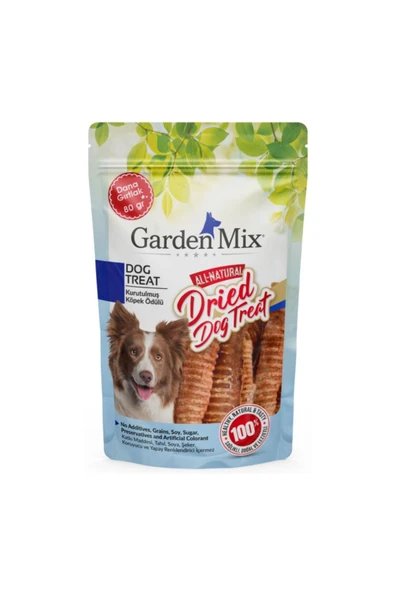 Gardenmix Kurutulmuş Dana Gırtlak Köpek Ödülü 80gr - 1