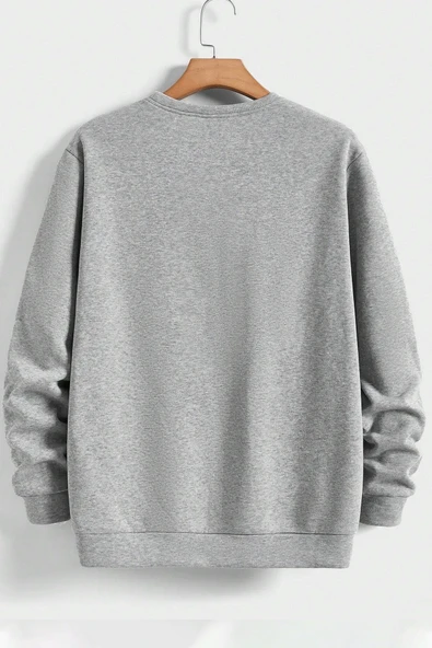 Unisex Bisiklet Yaka Sweatshirt - 6