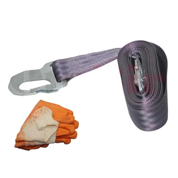 Çeki Halatı (Çekme Halatı) 3 Ton / 5 Metre ELDİVEN HEDİYELİ !! - 3