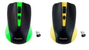 Piranha 7603 Kablosuz Mouse   (SARI-SİYAH  YA DA YEŞİL-SİYAH)