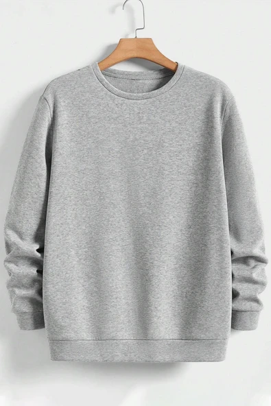 Unisex Bisiklet Yaka Sweatshirt - 5