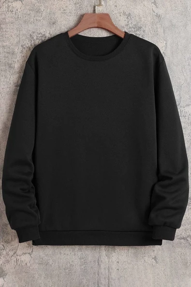 Unisex Bisiklet Yaka Sweatshirt - 3