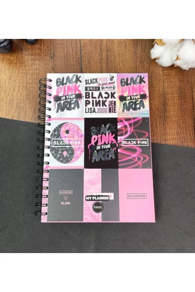 Black Pink Tasarımlı Konuşan Ajanda