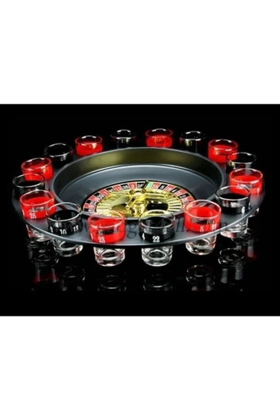 Rus Ruleti Drinking Roulette Shot Bardaklı Tekila Içki Oyun Seti 16 Bardaklı Rulet Set 16 Bardaklı