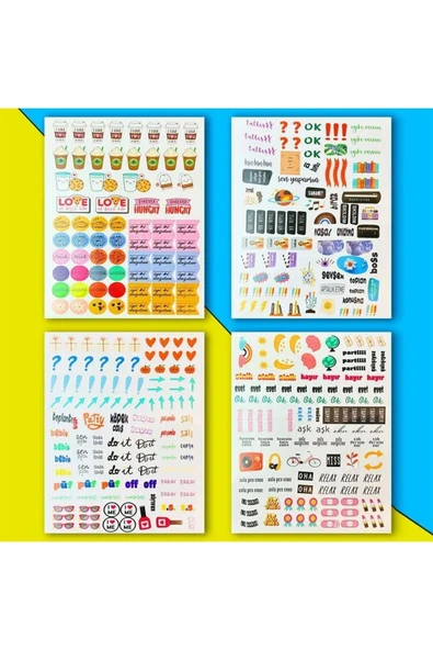 My Dıy Sticker Book 24 * 17 Cm 16 Sayfa Özel Tasarım Rengarenk Sticker Kitabı - 3