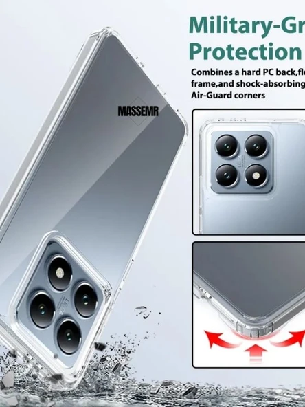Xiaomi Mi 14T Pro Şeffaf Silikon Kılıf Yumuşak ve Esnek Tasarım