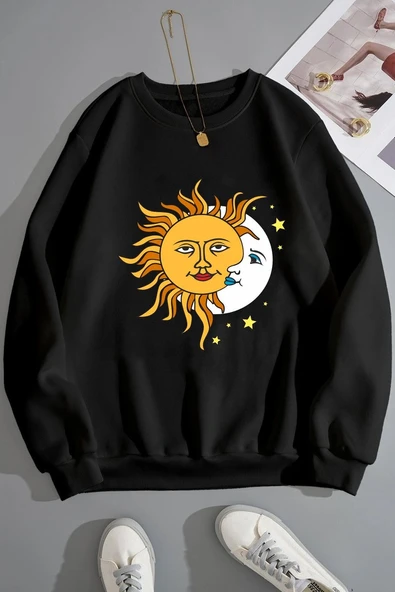 Unisex Larks' Tongues in Aspic Bisiklet Yaka Sweatshirt - Resim 5