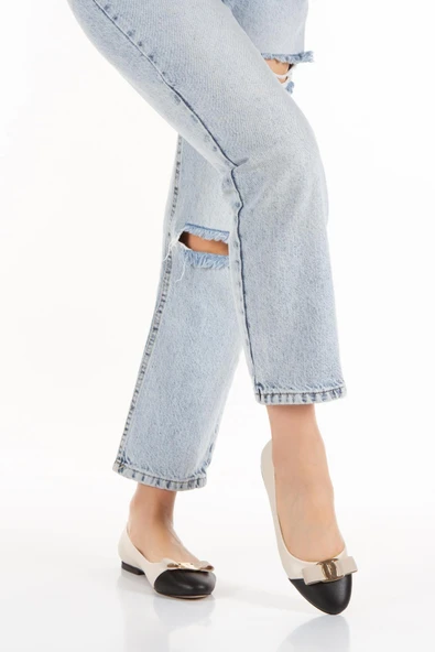 Kadın Bej Kurdaleli Babet Belarvs ( SMX-0241-2 )