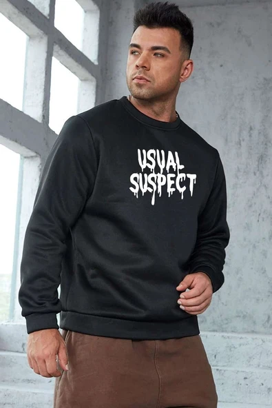 Unisex Usual Suspect Bisiklet Yaka Sweatshirt ürün görseli