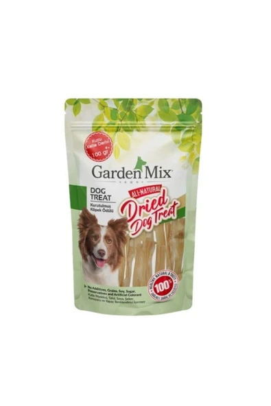 Gardenmix Kurutulmuş Kuzu Kelle Derisi Köpek Ödül Maması 100gr