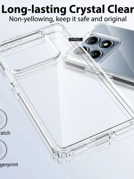Xiaomi Mi 14T Pro Şeffaf Silikon Kılıf  Yumuşak ve Esnek Tasarım - 5