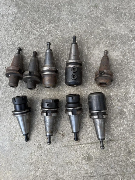 Cnc Makinesi BT Tip Takım Tutucu 9 Adet Lot 1 (Çıkma Parça)