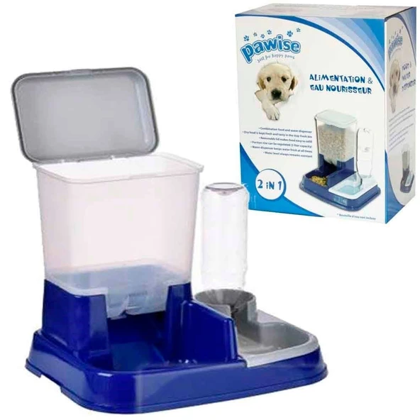Pawise Otomatik Mama ve Su Kabı 30x40x20 cm - 2