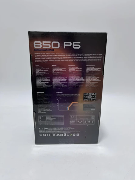 Evga SuperNOVA 850 P6 Platinum Güç Kaynağı 850W 220-P6-0850-X3 - 6