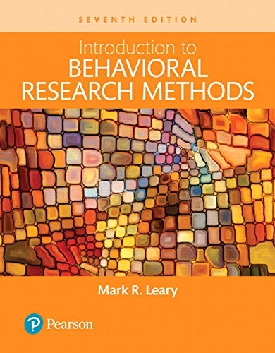 Introduction to Behavioral Research Methods, 7th Ed - Leary, Mark R ürün görseli 1
