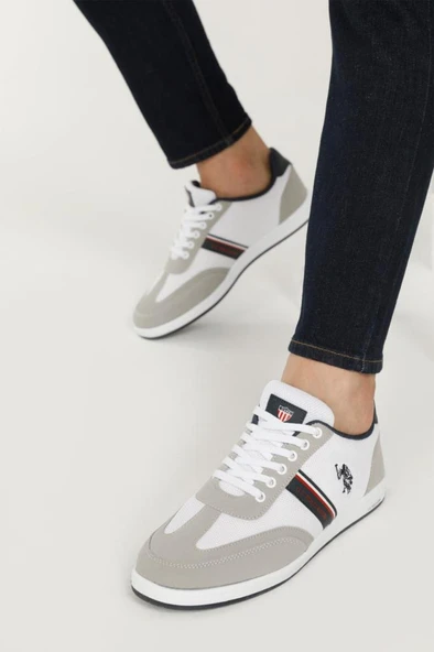 U.S. Polo Assn. KARES 5FX 101932518 Erkek Sneaker Ayakkabı Beyaz 40-45 - 2