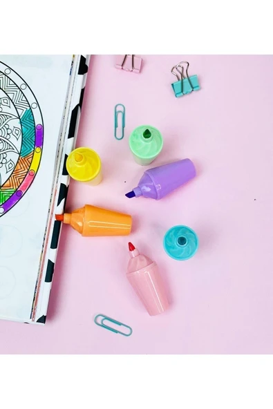 6'lı Cup Dondurma Tasarımlı Keçeli Kalem - 3