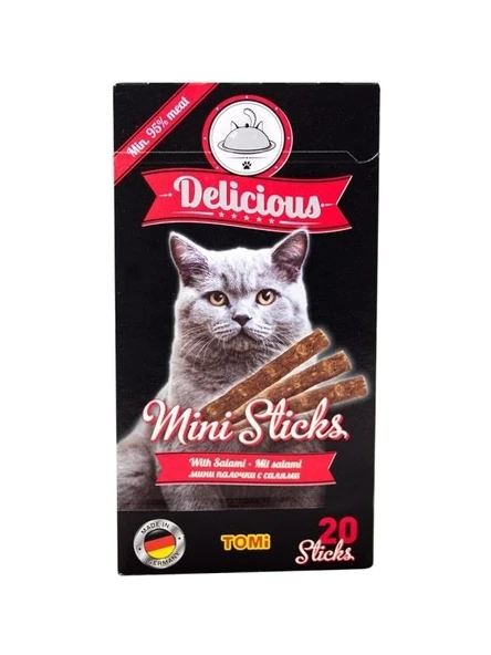 Tomi Kedi Mini Stick Salamlı 20X2gr