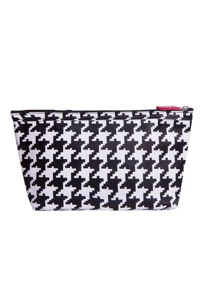 Pala Renkli Siyah Kazayağı Deri Büyük Düz Makyaj Çantası - 2