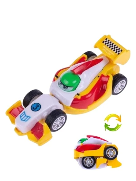 Formula Arabası Uzay Arabasına Dönüşüyor Sürtmeli Araba - 1 Adet - 3