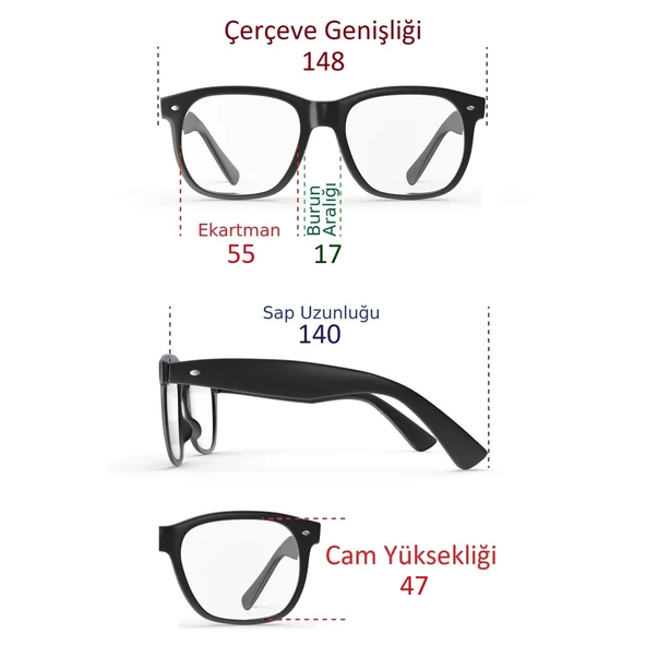 Di Caprio DC3060GOLD Yanları Kapalı İkonik Kare Model Unisex Güneş Gözlüğü - 4