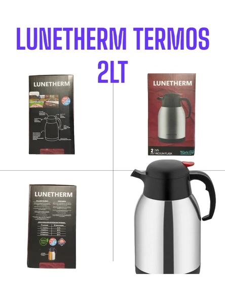 Lunetherm Sızdırmaz Vakumlu Çift Katmanlı Çelik Termos - 2