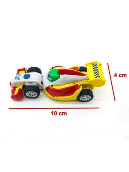Formula Arabası Uzay Arabasına Dönüşüyor Sürtmeli Araba - 1 Adet - 4