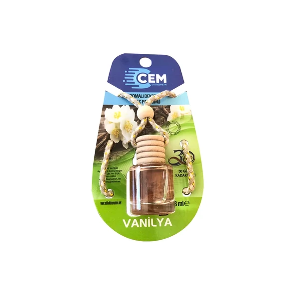 CEM CAR CARE Cam Fanus Vanilya 8 ml Ayna Kokusu ürün görseli