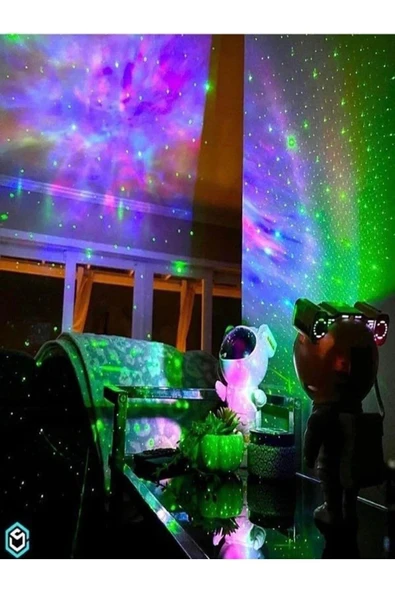 Astronot Gece Lambası, Projeksiyon Nebula Ve Samanyolu Manzaralı Kumandalı - 2