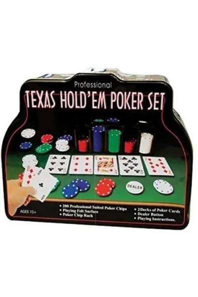 200 Chip Texas Hold'em Poker Set - 2