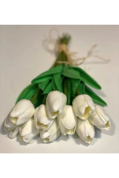 YASİMA16 LI GERÇEKÇİ  ISLAK LALE BUKETİ SÖZ NİŞAN DÜĞÜN EVLİLİK - Resim 2