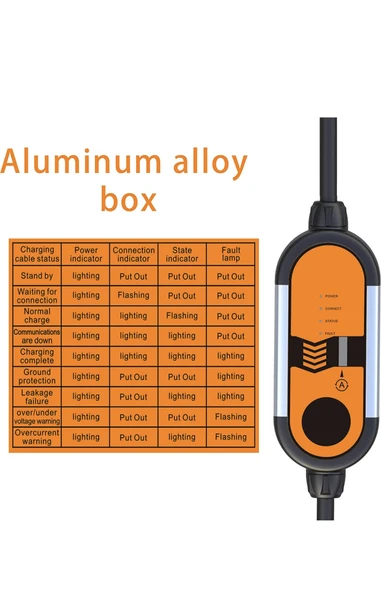 Feyree 3.5 Kw - Tip 2 - Taşınabilir Ev Prizi Elektrikli Araç Şarj Cihazı - 3