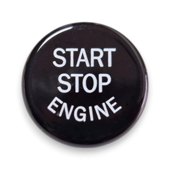 BMW 6 Serisi F12 Cabrio 2012-2017 Start Stop Basma Düğme Kapağı Siyah - 1