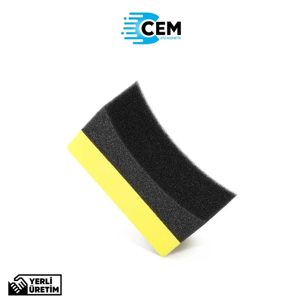 CEM CAR CARE Lastik Parlatıcı Uygulama Süngeri Özel Tasarım - Resim 2