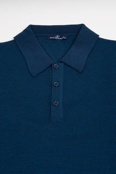 Woolen World Polo Yaka Battal (Büyük Boy) Yünlü Triko Kazak - 11