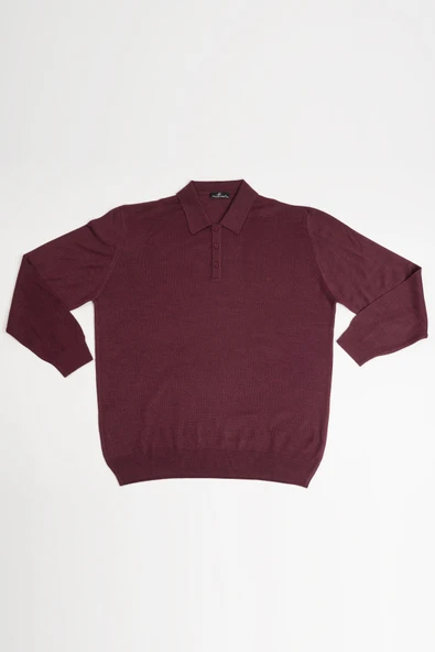 Woolen World Polo Yaka Battal (Büyük Boy) Yünlü Triko Kazak - 6