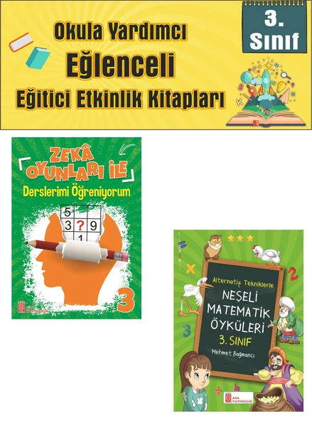 Ata 3.Sınıf Okula Yardımcı Zeka Oyunları ile Derslerimi Öğreniyorum- Neşeli Matematik Öyküleri ürün görseli 1