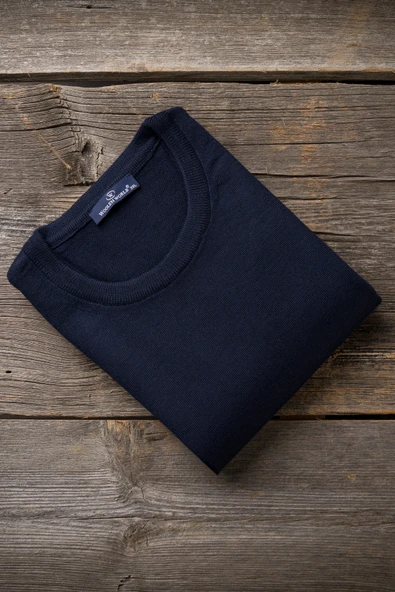 Woolen World Bisiklet Yaka Battal (Büyük Boy) Yünlü Triko Kazak - 4