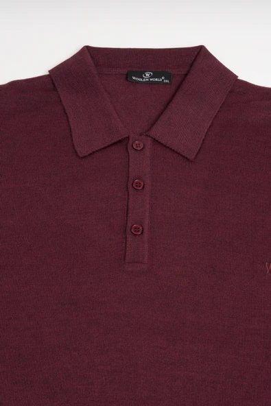 Woolen World Polo Yaka Battal (Büyük Boy) Yünlü Triko Kazak - 7