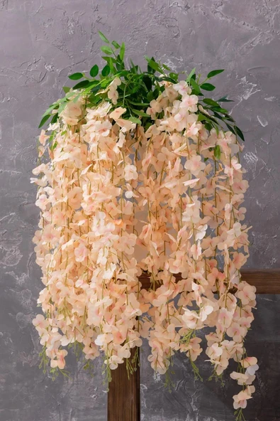 Yapay Sarkan Akasya Çiçeği 100 Cm SOMON 12 Li Paket DÜĞÜN NİŞAN DEKOR BALKON - 3