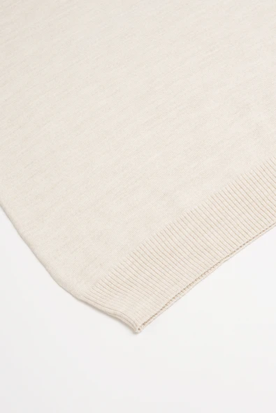 Woolen World V Yaka Battal (Büyük Boy) Yünlü Triko Kazak - 5