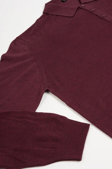 Woolen World Polo Yaka Battal (Büyük Boy) Yünlü Triko Kazak - 8