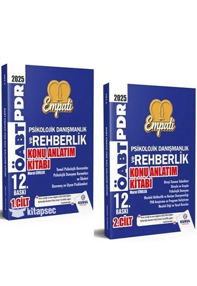 2025 AGS ÖABT Empati Psikolojik Danışmanlık ve Rehberlik Konu Anlatımlı Modüler Set Kurul Yayıncılık