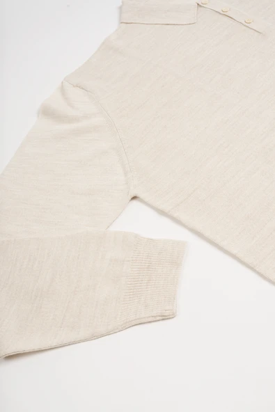 Woolen World Polo Yaka Battal (Büyük Boy) Yünlü Triko Kazak - 4
