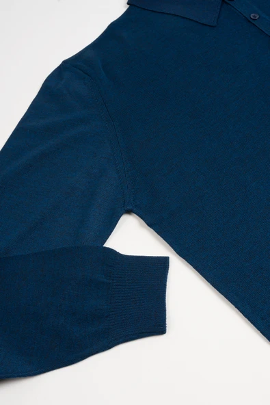 Woolen World Polo Yaka Battal (Büyük Boy) Yünlü Triko Kazak - 12