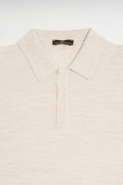 Woolen World Polo Yaka Battal (Büyük Boy) Yünlü Triko Kazak - 3